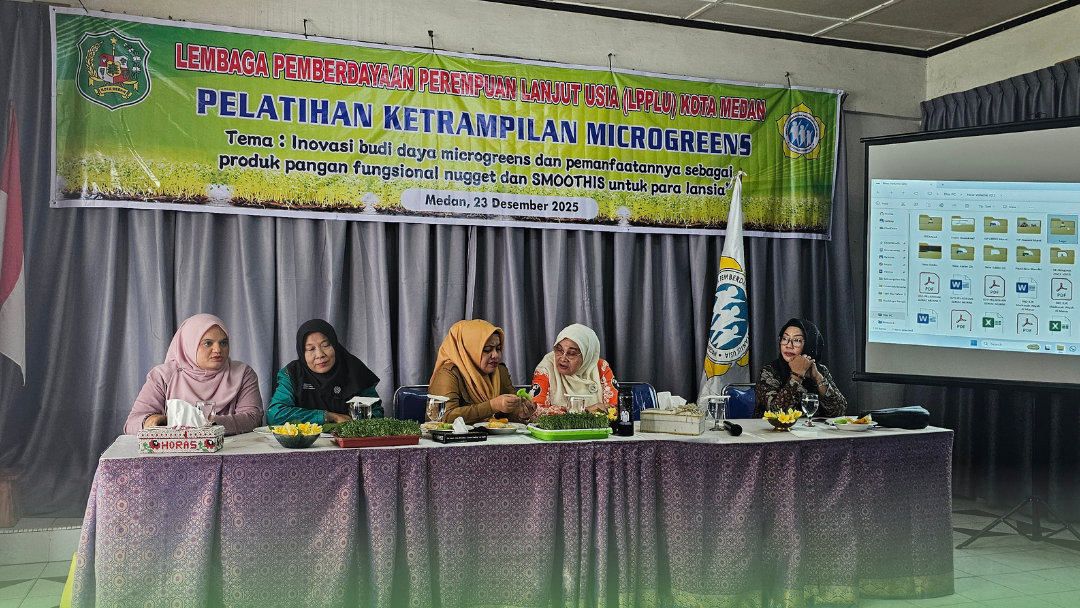 Productive and Healthy Seniors through Microgreens: Faculty of Agriculture USU Lecturer Shares Knowledge on Cultivation and Food Innovation